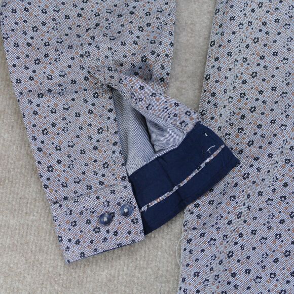 Twills Button Up Shirt Mens XXL Long Sleeve Geometric - Picture 7 of 14